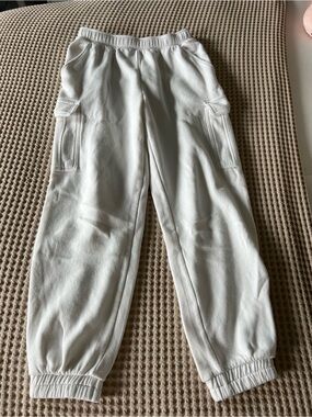 Cargo Jogger Pants - White